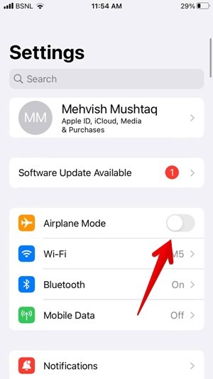 Iphone Airplane Mode