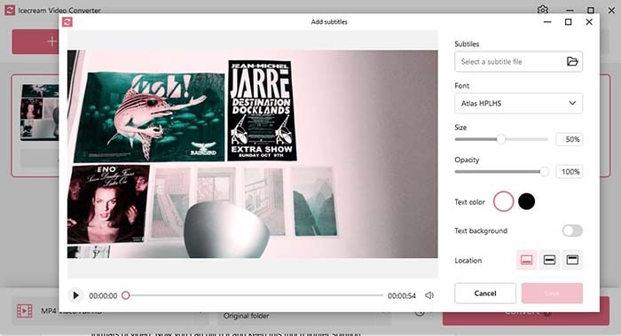 Ice Cream Video Converter Subtitle