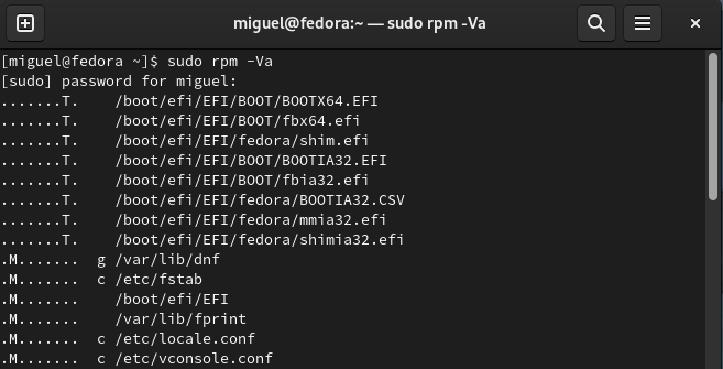 Linuxpackages Rpmverify