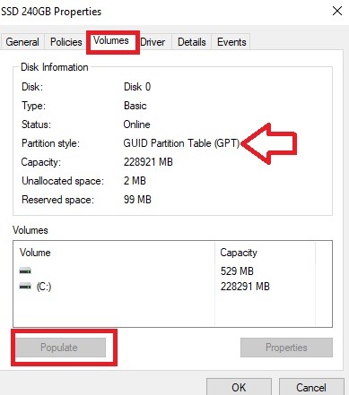 Secure-Boot-State-Unsupported-Partition-Style