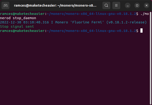 Monero Node Tor Linux 12 Restart Monero Daemon