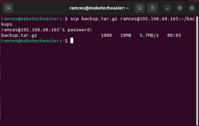 Scp Transfer Linux 06 Basic Copying