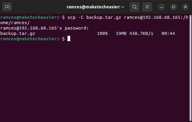 Scp Transfer Linux 11 Data Compression Copy