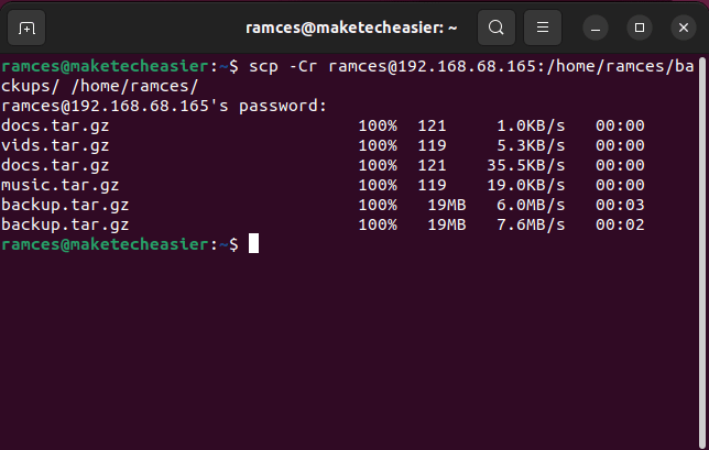 Scp Transfer Linux 12 Reverse Data Compression Copy