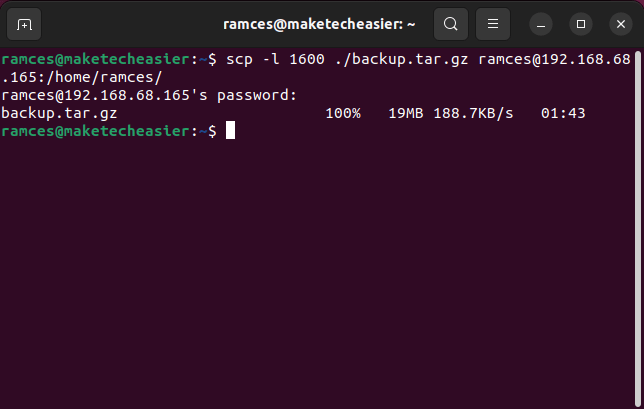 Scp Transfer Linux 15 Limit Bandwidth During Copy