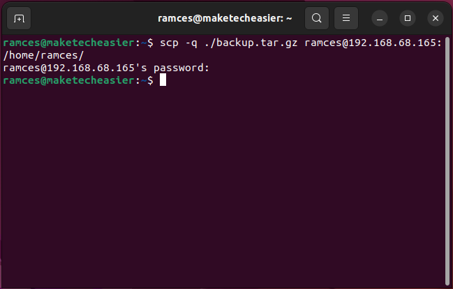 Scp Transfer Linux 19 Quiet Mode