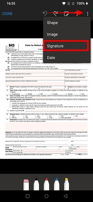 Sign Pdf Android Onedrive Signature