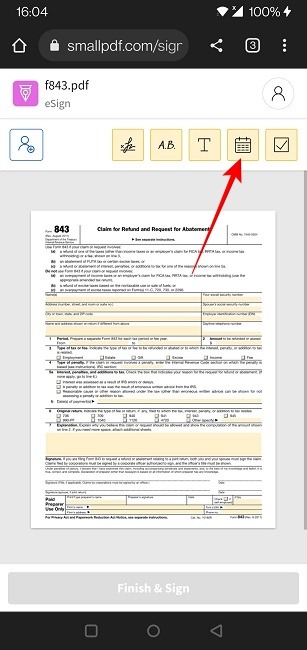 Sign Pdf Android Small Pdf Add Date
