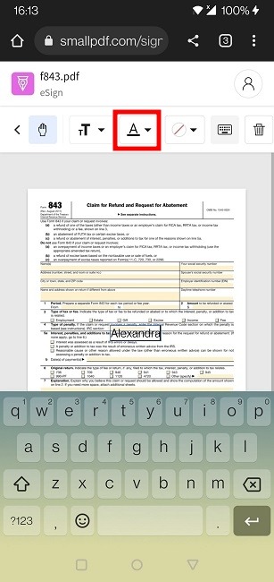 Sign Pdf Android Small Pdf Font