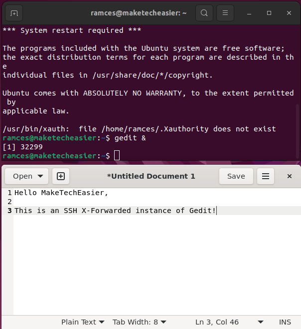 Ssh X Forwarding Remote App 04 Loading A Remote Application