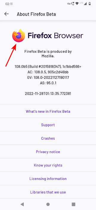 Tap The Firefox Logo Five Times