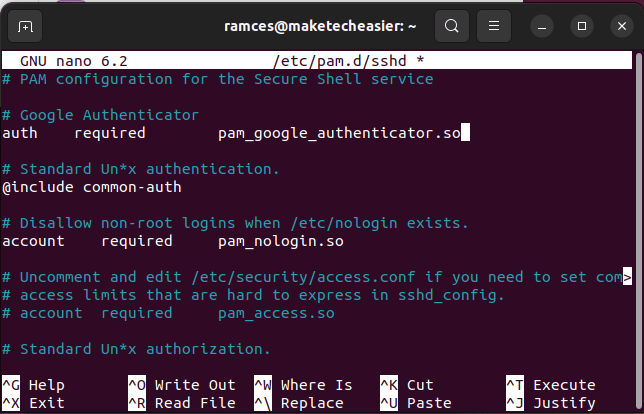 Two Factor Ssh Guide 03 Update Pam Config