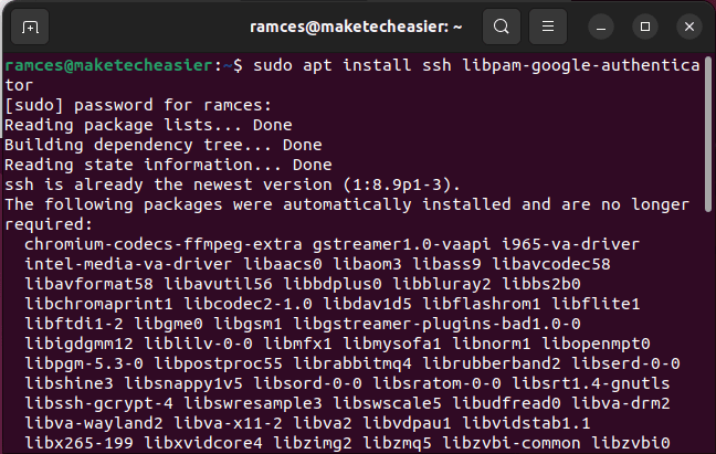 Two Factor Ssh Guide 06 Installing Programs