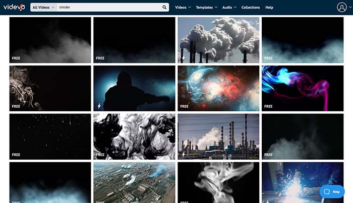 Videvo Clips Interface2