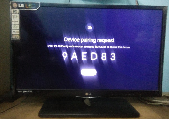 Android Phone Tv Remote Control Googletv Device Pairing Request On Tv