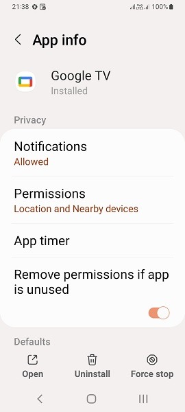 Android Phone Tv Remote Control Googletv Installed