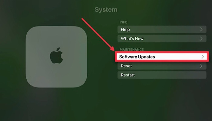 Appletv Software Updates 1