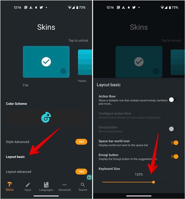 Chrooma Keyboard Bigger