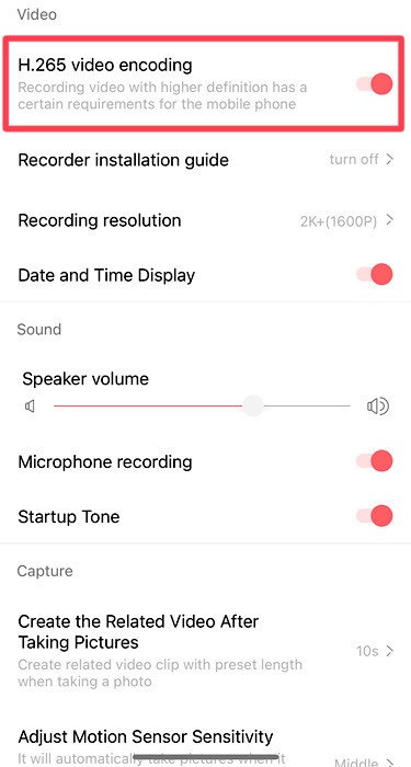 Ddpai H265 Video Encoding