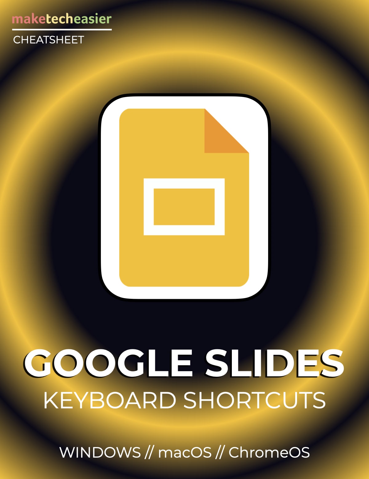 Google Slides Keyboard Shortcuts Download