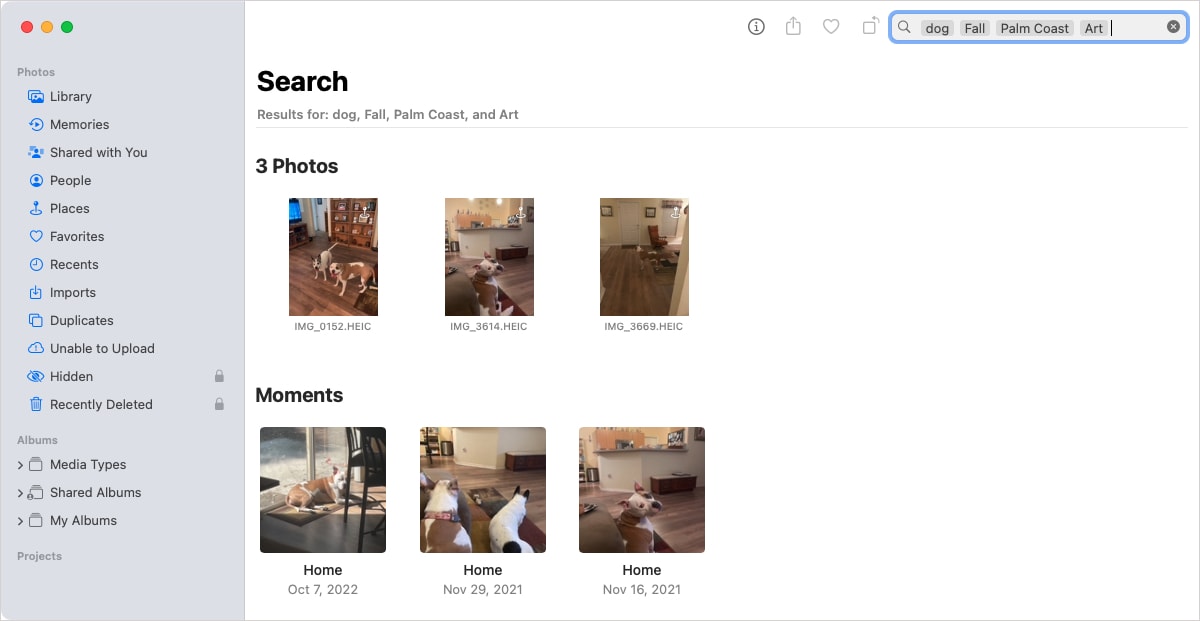Photos Search complete