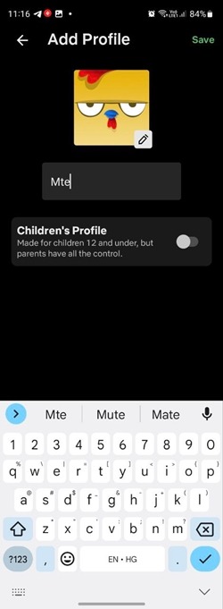Netflix Mobile Profile Icon
