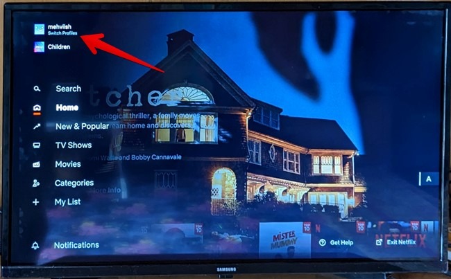 Netflix Tv Sidebar Profile