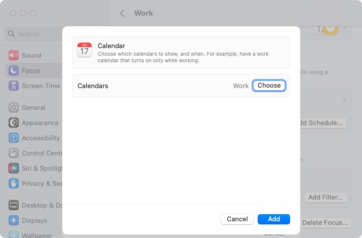 Picked a filter for a Focus on Mac