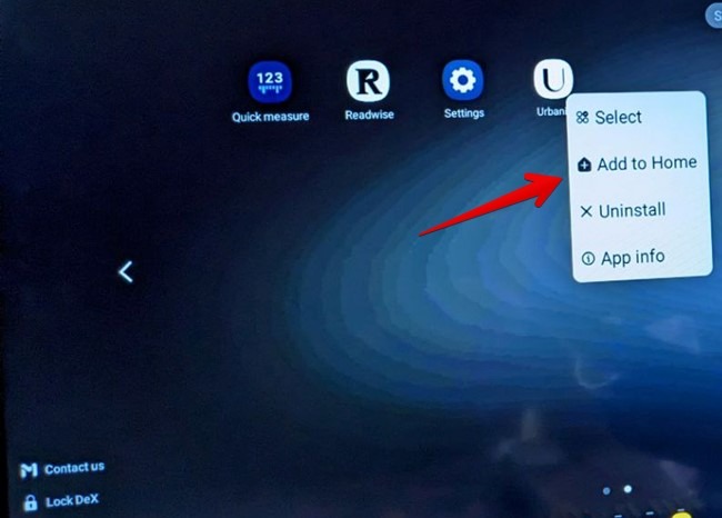 Samsung Dex App Add To Home Screen