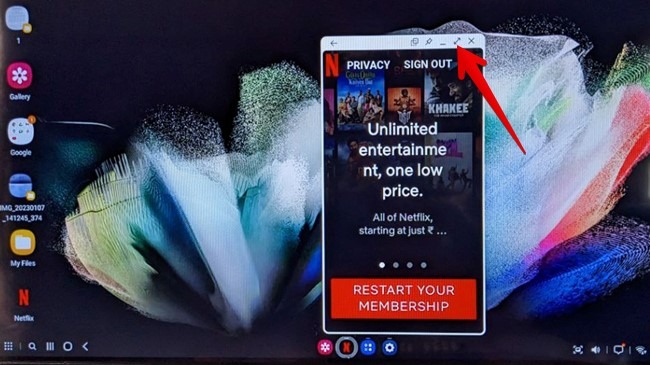 Samsung Dex App Maximize