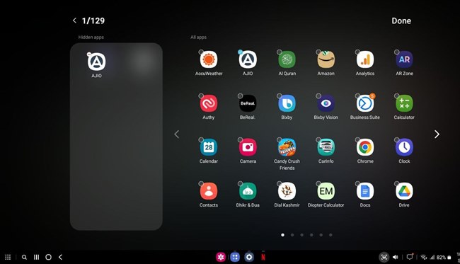 Samsung Dex Hide Apps On Screem