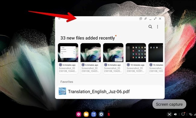 Samsung Dex Maximize Window