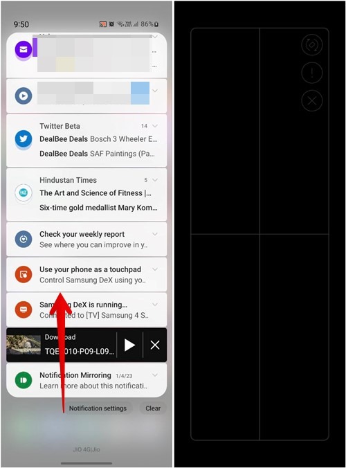 Samsung Dex Touchpad Phone
