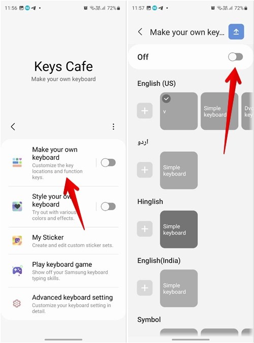 Samsung Good Lock Keys Cafe Enable