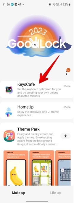 Samsung Good Lock Keys Cafe