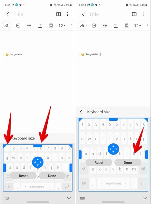 Samsung Keyboard Toolbar Resize Height