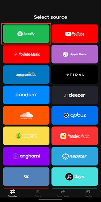 Select Spotify As Source