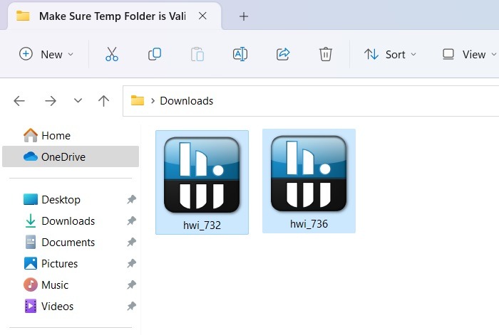 New and older version of the same software.