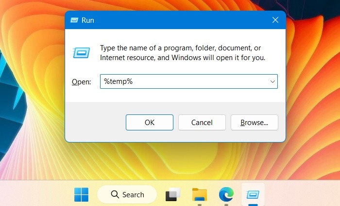 Command in Run windows. 