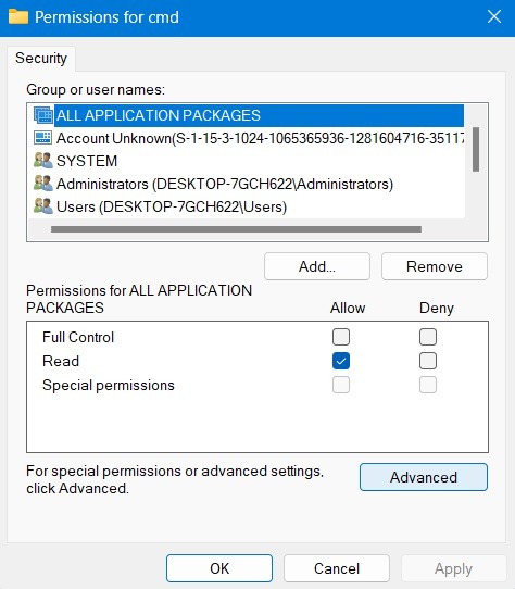 Windows Registry Hacks Permissions For Cmd Advanced