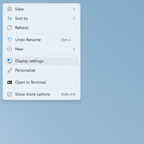 Windows Screen Rotate Display Settings