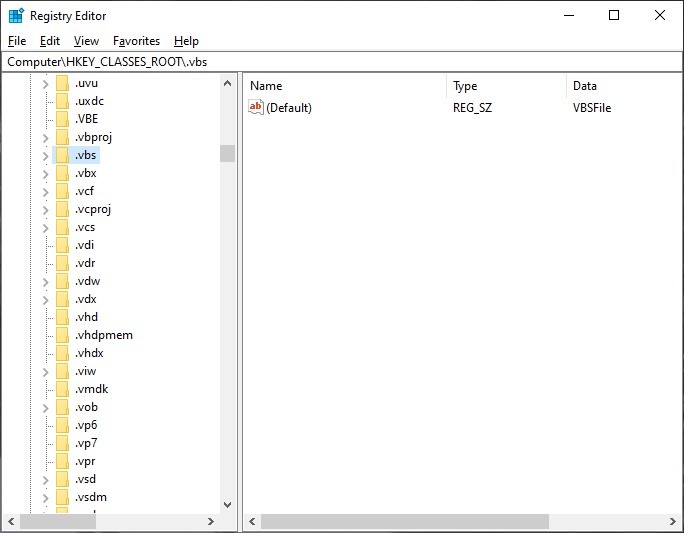 Windows Script Host Registry Vbs