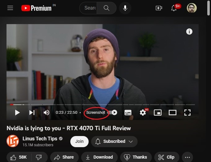 Youtube Video Screenshot Extension Screenshot Button