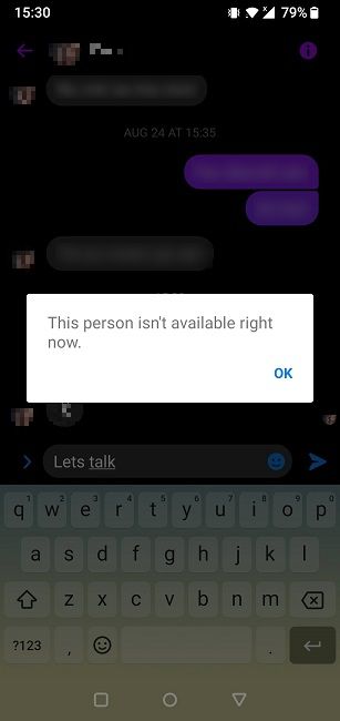 Blocked Facebook Not Available