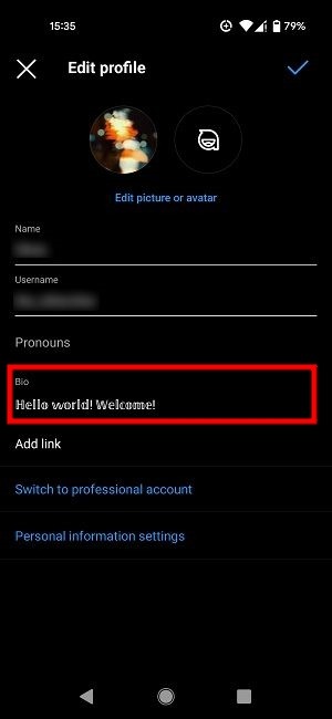 Change Fonts Instagram Custom Bio
