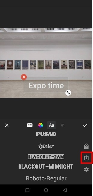 Change Fonts Instagram Inshot Upload