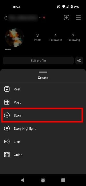 Change Fonts Instagram New Story