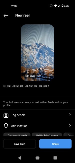 Change Fonts Instagram Reels Caption