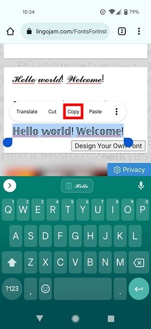 Change Fonts Instagram Web Tool Copy