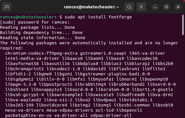 Convert Fonts Ubuntu 02 Installing Fontforge